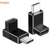 Угловой USB4 на USB-C адаптер 90 градусов, 40 Гбит/с, совместимый с Thunderbolt 4, удлинитель Male to Female для мобильного телефона и компьютера.