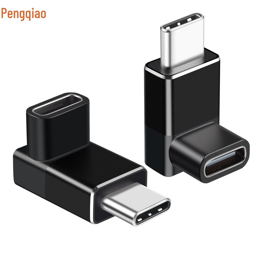Угловой USB4 на USB-C адаптер 90 градусов, 40 Гбит/с, совместимый с Thunderbolt 4, удлинитель Male to Female для мобильного телефона и компьютера.