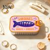 Cute Jewelry Container Sardine Can Storage Box, Portable Anti-tangle Travel Case, Anti Tangle Necklace Holder Lightweight Retro Plastic Organizer for