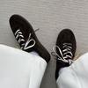 British Style Versatile Thin-Soled Casual Forrest Gump Shoes Lace-Up Outdoor Board Shoes Comfortable Round Head Commuting Training Shoes Men'S Models