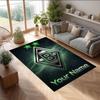 Borussia Mönchengladbach Printed Crystal Velvet Rug Non‑Slip Crystal Velvet Carpet For Sofa Bedroom Indoor Home Decoration