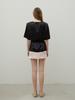 Bundak Saints Wool Silk Mini Skirt Sheer Pink