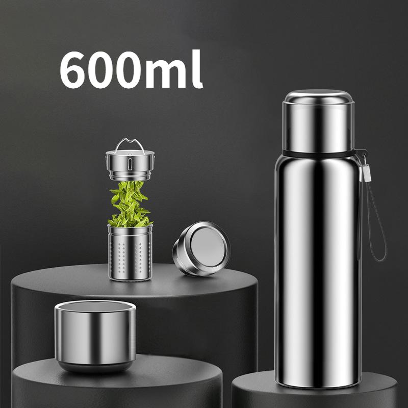 Интеллектуальная цельностальная изоляционная чашка из нержавеющей стали 316, оптовая продажа, чашка для разделения чая, портативный чайник для занятий спортом на открытом воздухе