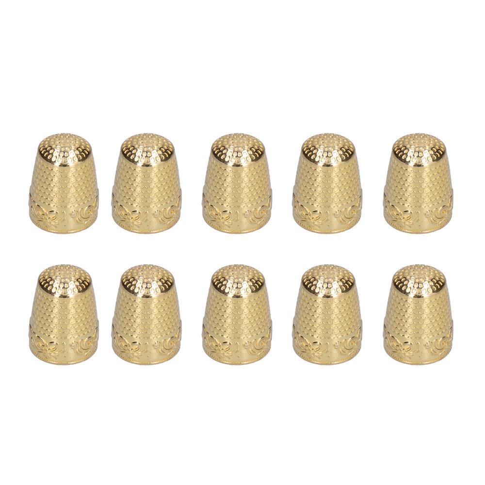 10pcs Abrasion Resistance Sewing Thimbles Metal Hand Sewing Thimbles DIY Sewing Projects