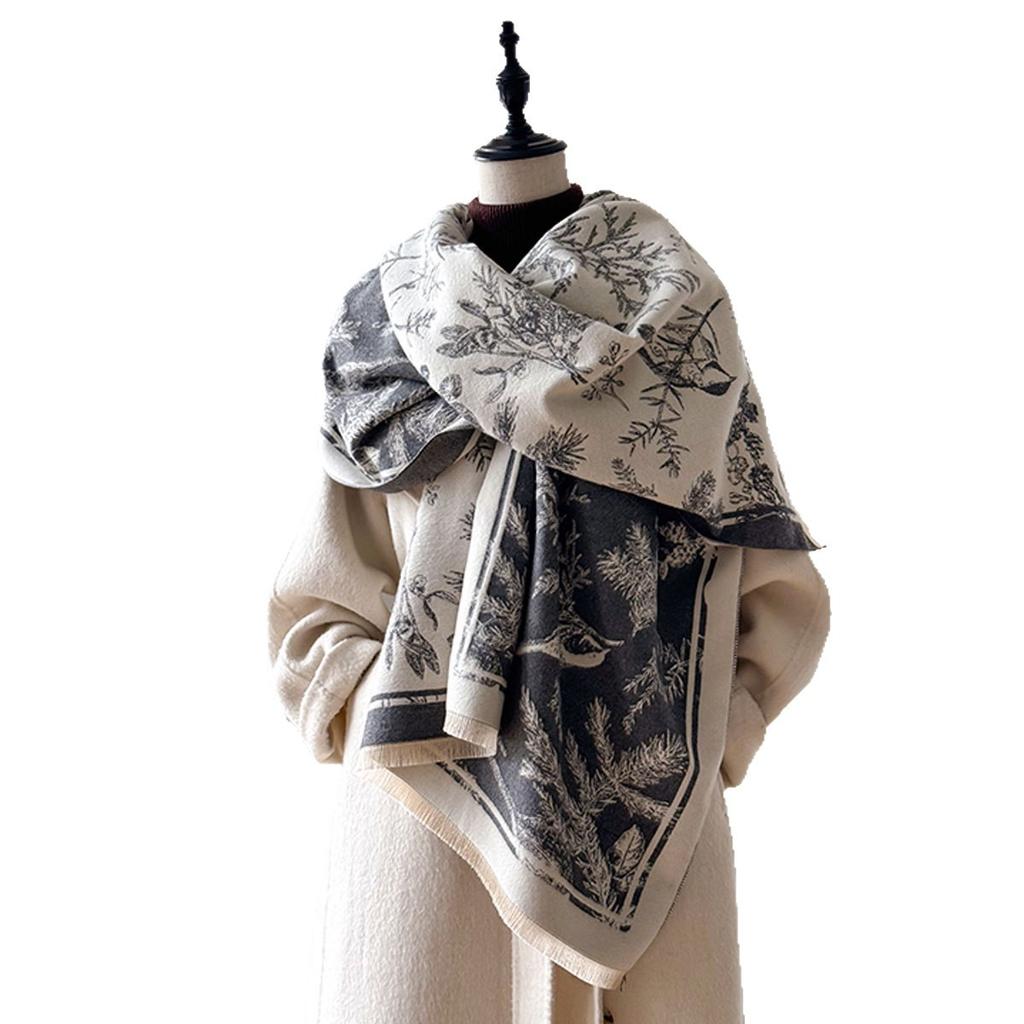 Autumn and winter new thermal scarf women's winter high-end shawl scarf fashion imitation cashmere scarf