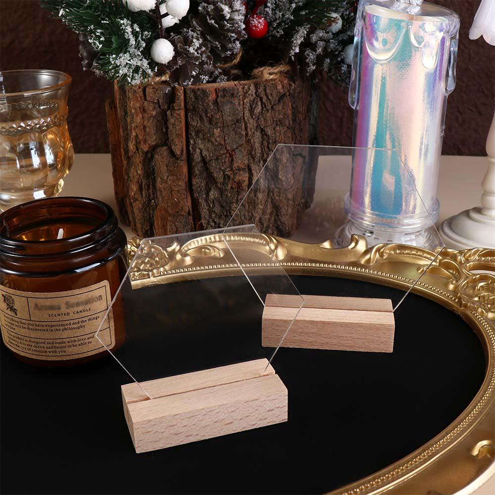 Removable Menu Display Frame Table Number Plate Card Display Stand Table Number Sign