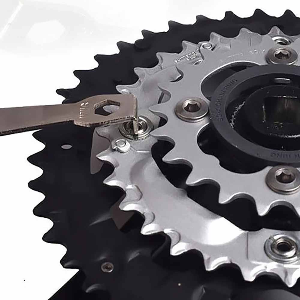 Ключ для крепления звездочки на шоссейном велосипеде, болты, ключ для крепления звездочки, ремонт велосипеда, снятие, установка, ручной инструмент, серебро