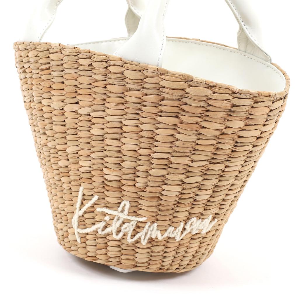 Сумочка Bankan Small 50901 [Kitamura] Z-0623 женская бежево-белая