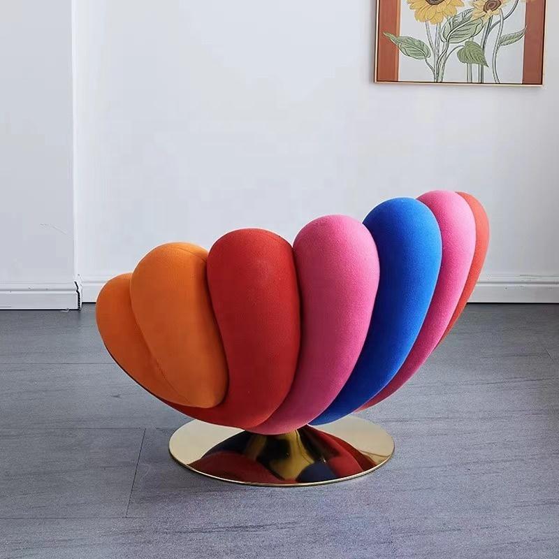 Fashion Design Nordic Modern Hotel Bedroom Living Room Furniture Hotel Villa Chaise Lounge Sofa Leisure Armchair Chairs Set