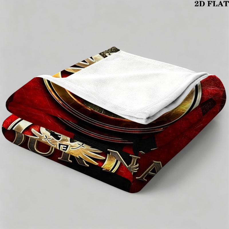 1PC Eintracht Frankfurt Custom Name Patterned Flannel Blanket Suitable For All Seasons for Home Decor Warmth and Comfort Gifts Holiday Present