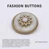 10Pcs Buttons High-End Delicate Gold Jacket Top Sweater Decorative Button Premium Coat Button