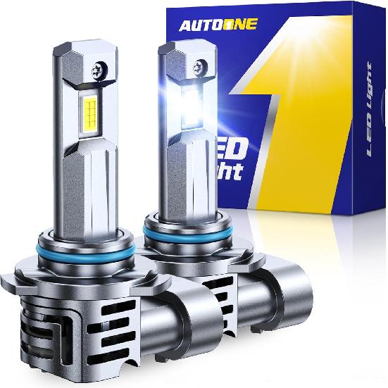 AUTOONE 9005 LED Bulb, 800% Brighter, 3 Min Quick Tall, 20 Years Lifespan, No Flicker, 99% Compatibility