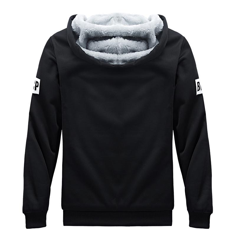 Флисовый мужской комплект, модный спортивный костюм, подкладка, толстая толстовка, брюки, спортивный костюм, мужской зимний теплый костюм с капюшоном