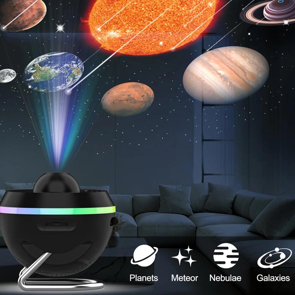Светодиодный проектор галактики 13 в 1 Ультрачеткий проектор галактики Вращающийся на 360° ночник для спальни, украшение для рождественской вечеринки, подарки