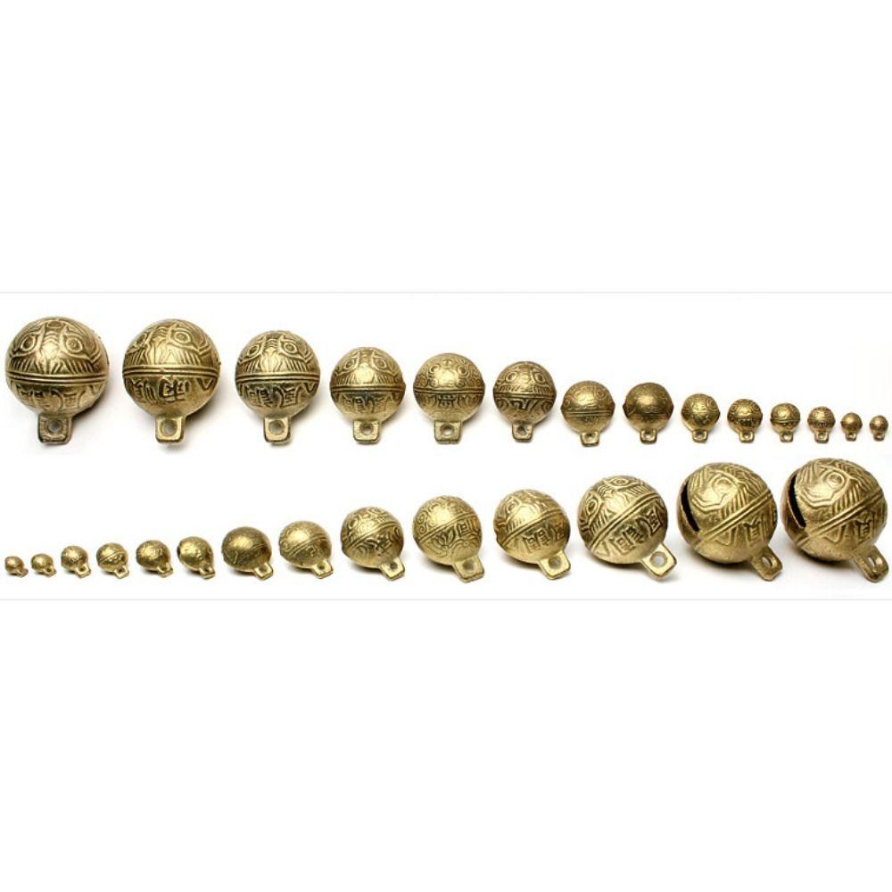 11mm14mm16mm18mm20mm Dog Collar Bells Vintage DIY Crafts Pendants Lovely Brass Bells