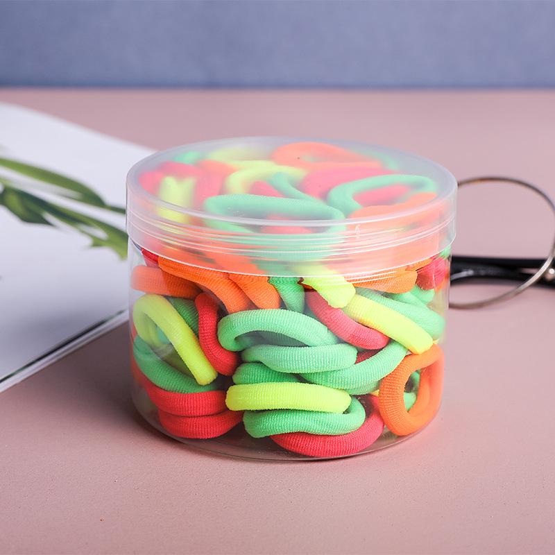 2.5cm Children's No-Damage Hair Ties, Seamless Scrunchies, Baby Headbands, Rubber Bands - Pack of 50