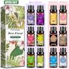 PHATOIL 6Pcs Floral Fragrance Oil Women's Day Gift Set Freesia Angel Fresh Linen Essential Oil for Humidifier Massage Skin Care DIY Perfume