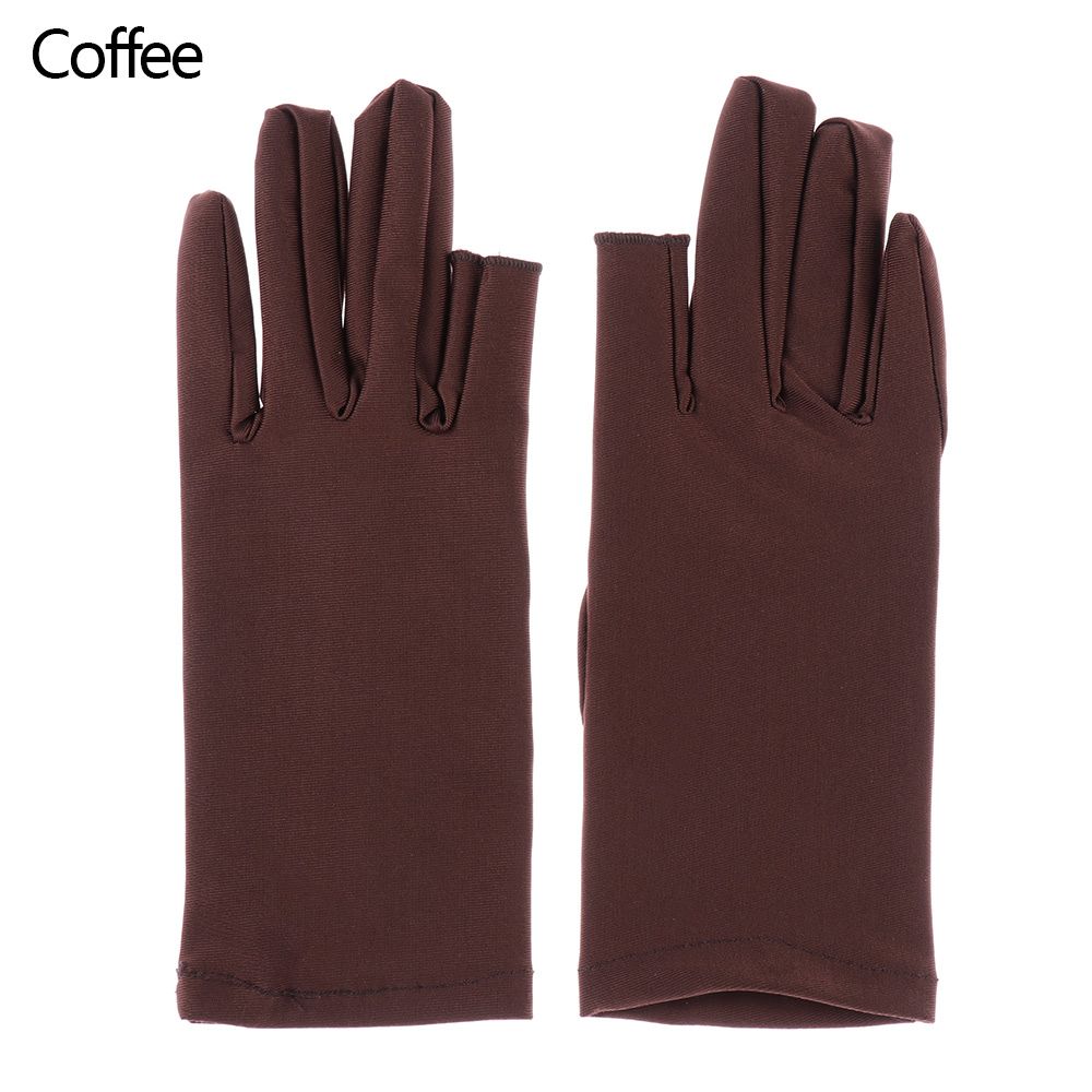 Sun Protection Two Finger Touch screen Driving Gloves Summer Mittens Thin Spandex Gloves