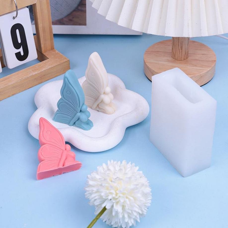 Ангел Бабочка Силиконовая форма для свечи DIY 3D Бабочка Эльф Торт Декор Форма для выпечки Ароматерапия Гипсовая форма для мыла из смолы