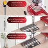 Aluminum Zinc Zinc Alloy Door Hinge Jig Adjustable Hinge Drilling Locator Template  Woodworking