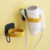 3PCS Hair Dryer Straightener Holder Wall Mounted Shelf with Strong Back Glue for Bathroom No Drilling Wire Hanger Strong Adhesive