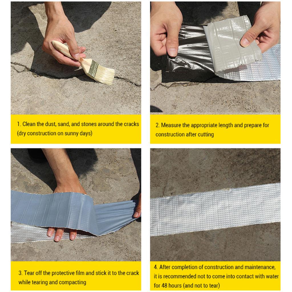 5M 5cm 10cm Width Joist Deck Tape for Decking Waterproofing and Leakage Repair Butyl Tapes for Beams and Roof Joists