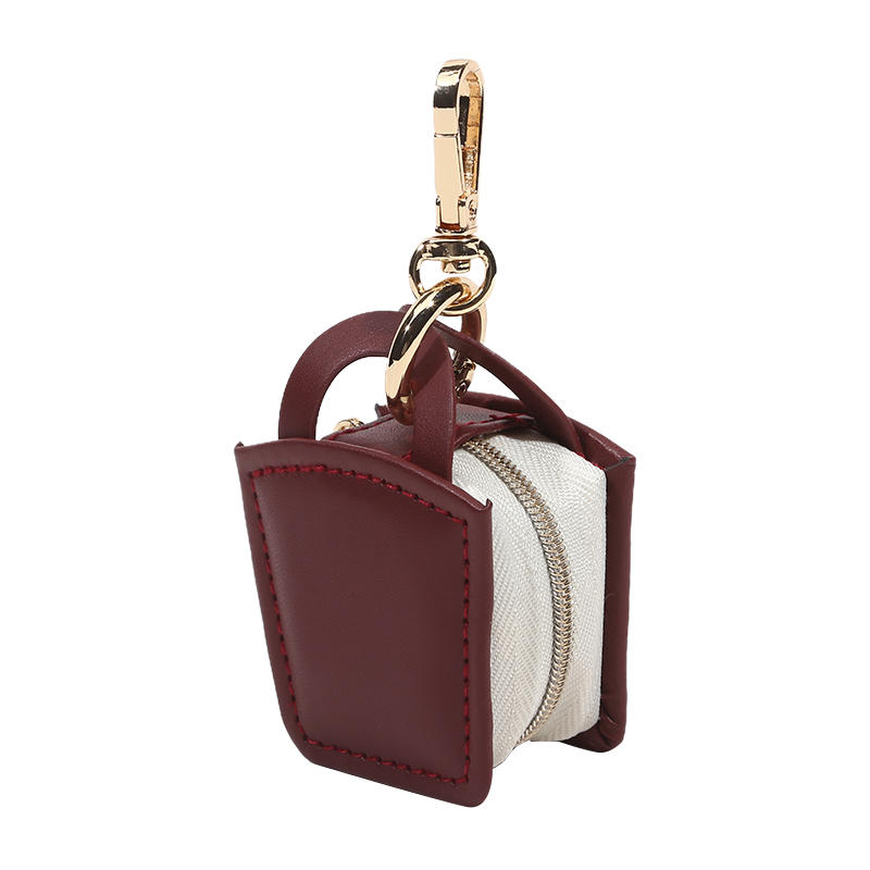 Портативная мини-шкатулка для украшений из ПУ Минималистичные подарки Чехол для хранения украшений Брелок Дорожная сумка Сумка для подвесок Аксессуары