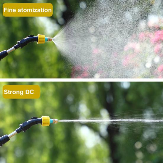 1 Set Electric Watering Sprayer Extendable Handle Stainless Steel USB Rechargeable Handheld Sprayer Wand for Garden