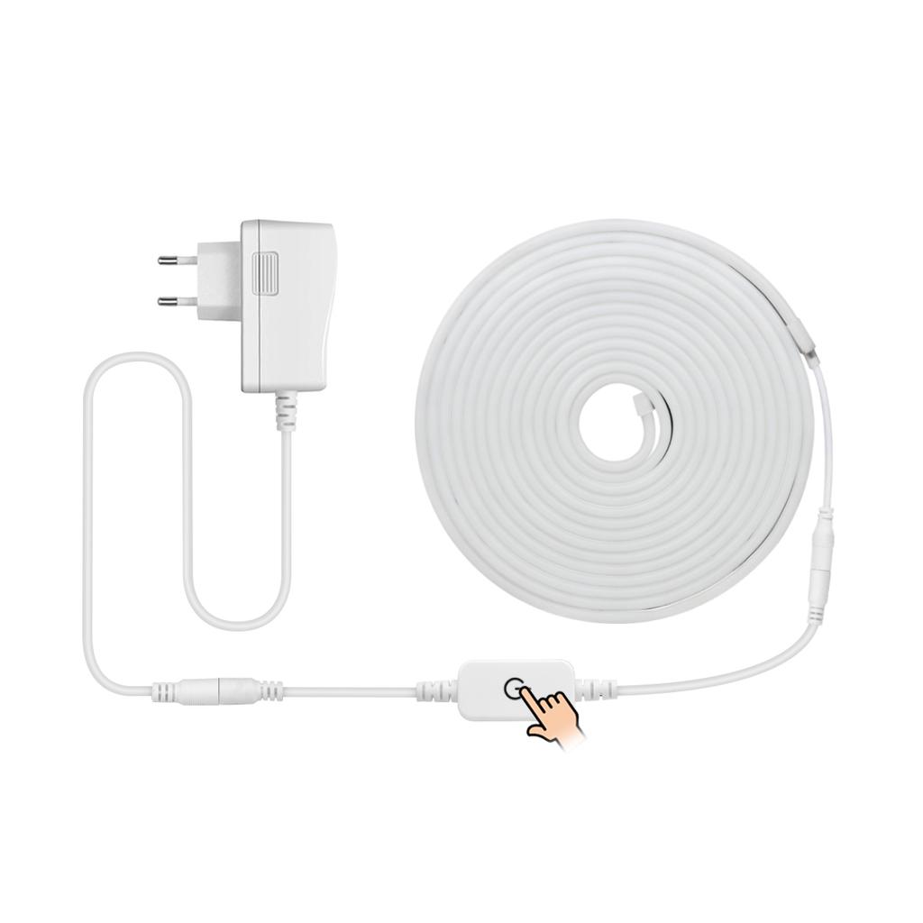 Сенсорный диммер Светодиодный неоновый свет 12 В RGB Гибкая лента Диодная лента Водонепроницаемая для декора спальни Настенный шкаф Lanp Кухня Ночное освещение Светодиодная лента