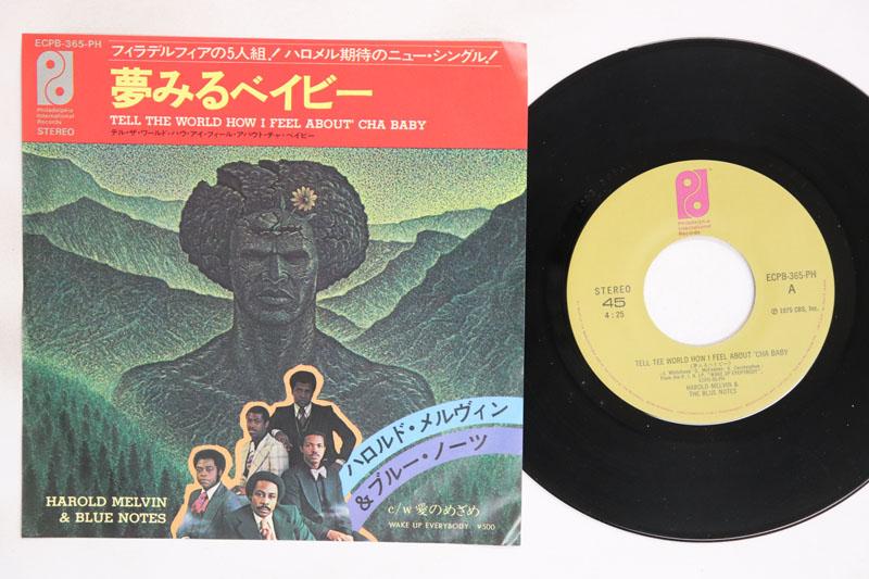 7-дюймовая пластинка HAROLD MELVIN THE BLUE NOTES Dreaming Baby ECPB365PH PHILADELPHIA IN 1975 Япония SoulFunk Б/у