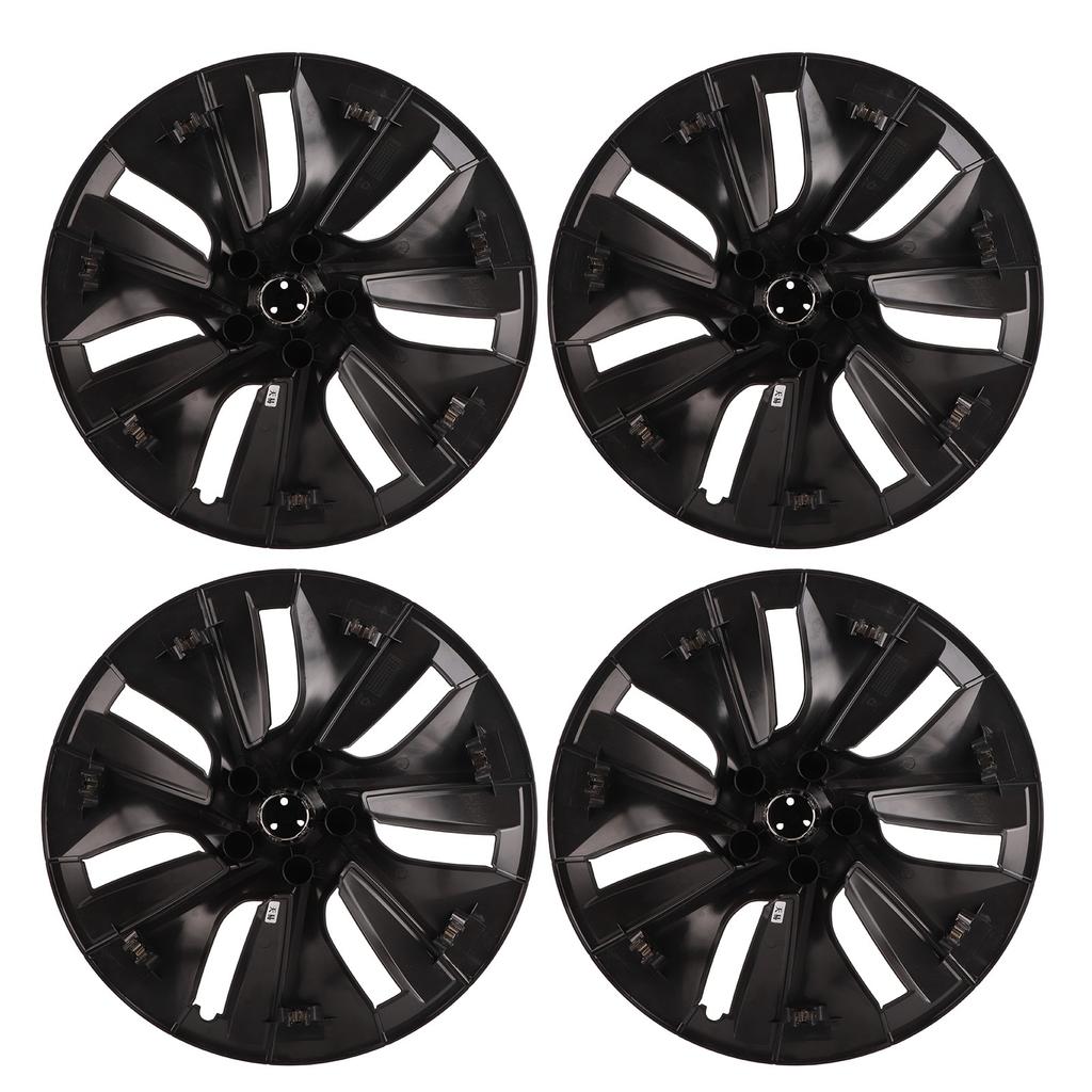 4 шт. 19-дюймовые колпаки на колесные диски, матово-черные, спортивный дизайн, замена для Tesla Model Y 2020–2022