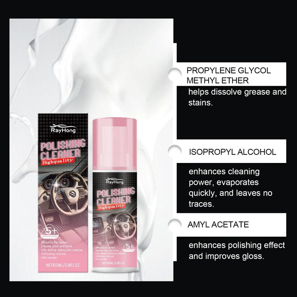 RAYHONG Полироль для салона автомобиля, полирующее средство, средство для чистки и полировки салона автомобиля