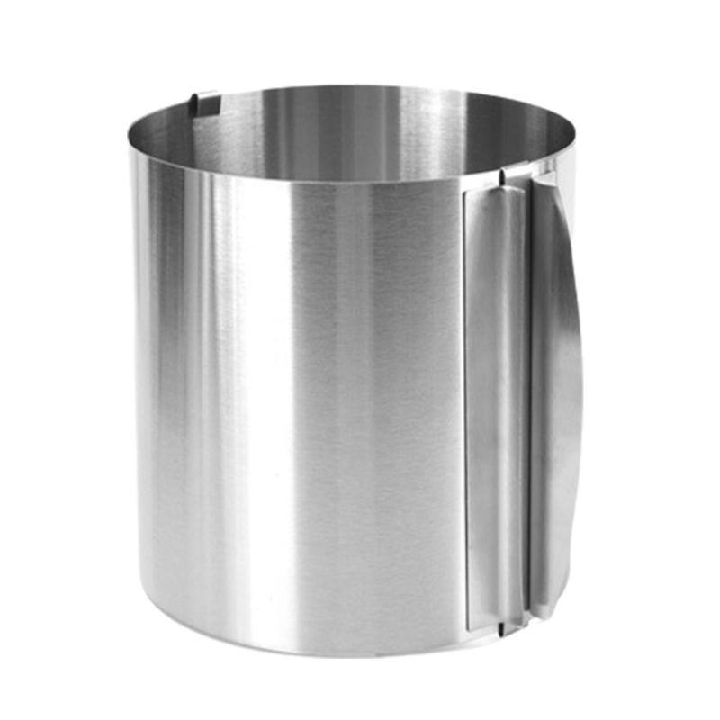 Кольца для мусса из нержавеющей стали, круглые формы со шкалой, нержавеющая регулируемая форма для выпечки, нержавеющий инструмент для украшения торта