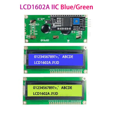 LCD1602+I2C 1602 16x2 1602A Синий/Зеленый экран HD44780 Символьный LCD /с IIC/I2C Последовательным Интерфейсным Адаптером Модуль Для Arduino
