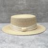 Французский простой легкий роскошный тонкий рафиевый цилиндр шелк и лен декоративная плоская соломенная шляпа женская летняя защита от солнца отпускная шляпа от солнца