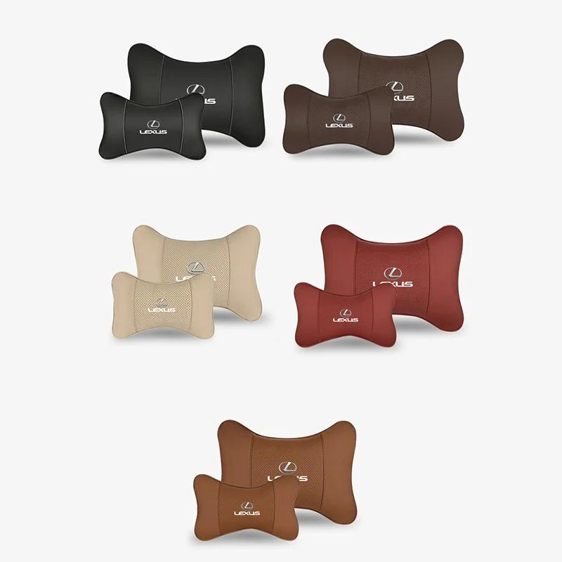 PPFX2 Car Seat Headrest Neck Pillow Lumbar Support Auto Interior For Lexus LS LC RZ IS350 ES300 GS350 CT200h GX460 LX570 RX500h NX300