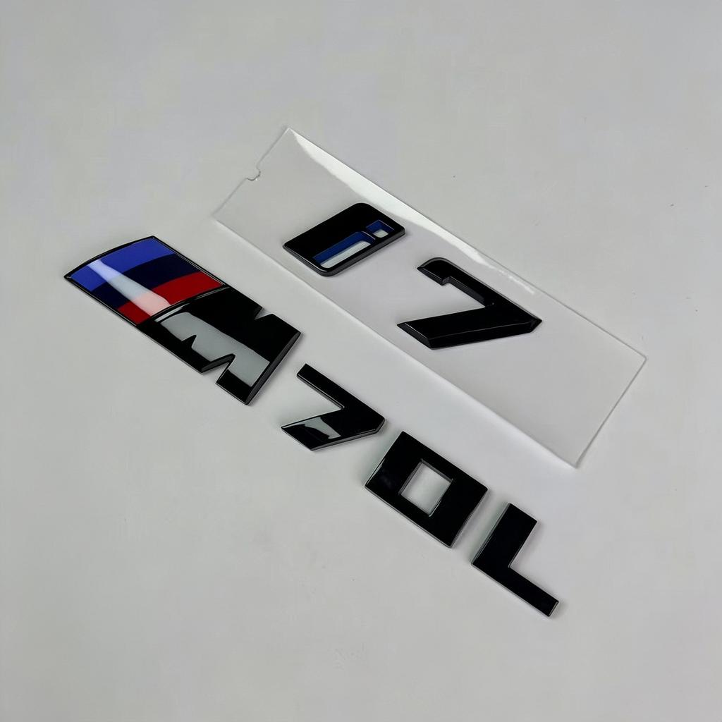 Rear Badge Emblem Letter Sticker For BMW iX3 i4 i7 M50 M60 M70L Car Rear Trunk Logo Decal Auto Exterior Styling Accessories X3 I