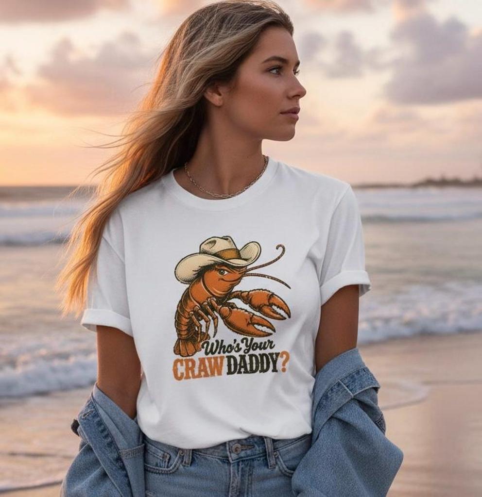 Whos Your Crawdaddy Comfort Colors Tshirt, Trendy Lobster Claw Tee, Summer Lobster Shirt