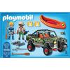 PLAYMOBIL - Pick-up des aventuriers - Wild Life - 2 personnages - Canoë flottant - A partir de 4 ans
