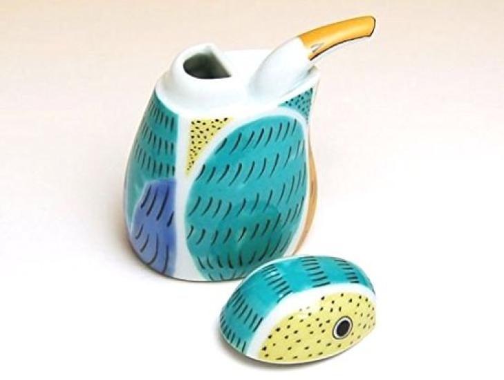Soy Sauce Seasoning Made In Arita Kawasemi 80ml Holder, Holder, Stylish, Cute, Compact, Japan, Ceramic, Porcelain, Ware,