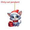 Cat Christmas Car Decor Acrylic Plane Hanging Ornament For Holiday Travel