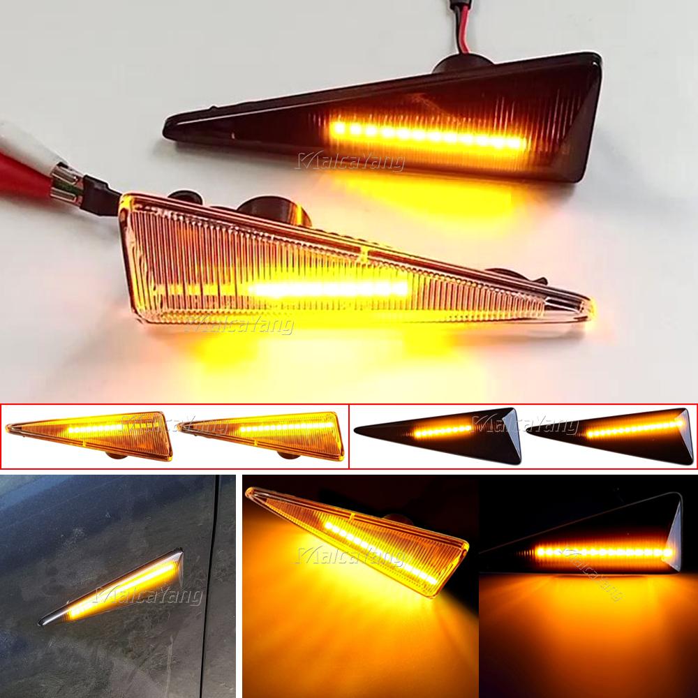 2pieces Led Dynamic Side Marker Turn Signal Light For Renault Megane MK2 CC Espace MK4 Scenic MK2 Wind Avantime Thalia 2