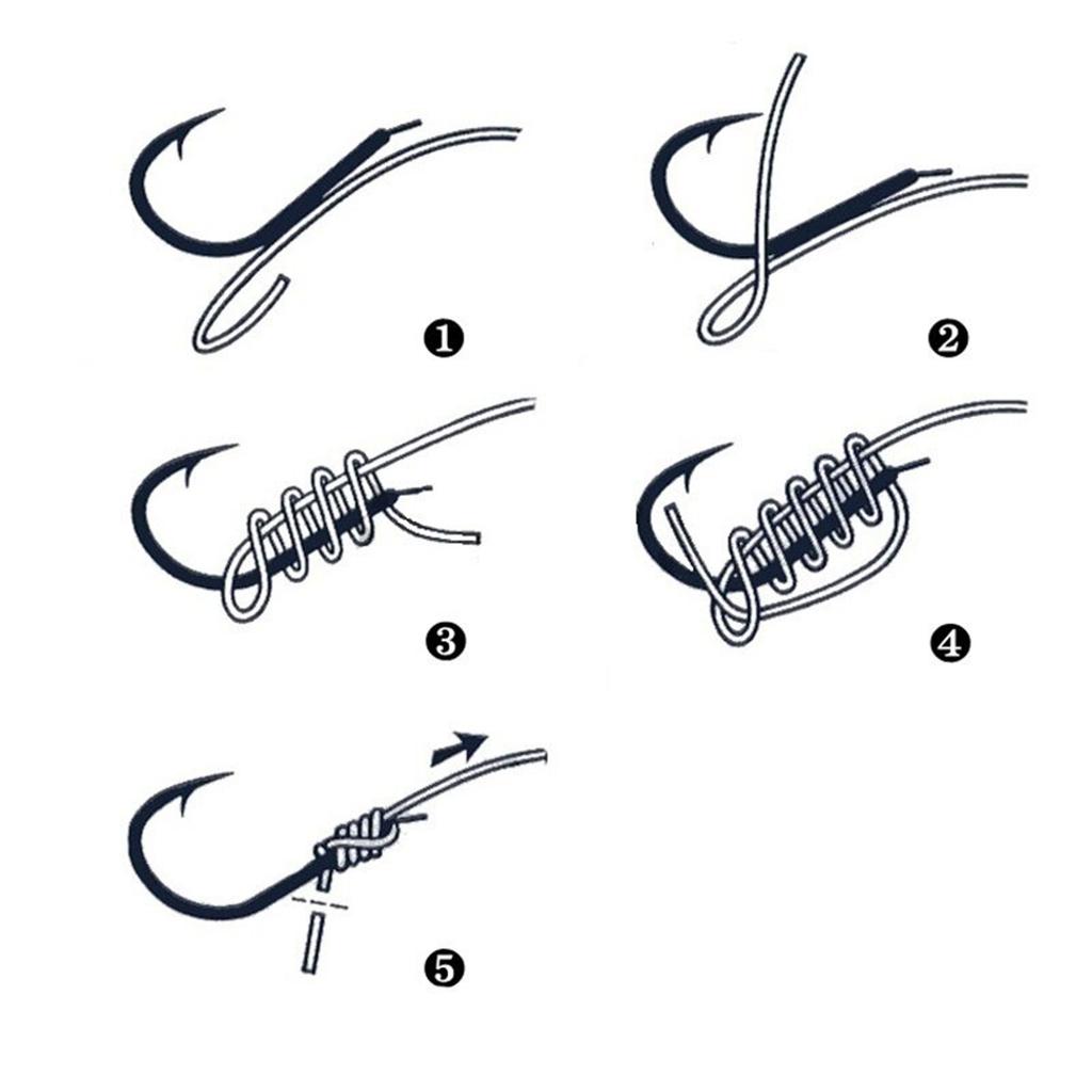 100Pcs Stainless Steel Fishing Lure Hook with Rings Carbon Steel Bait Fish Hooks for Freshwater Saltwater Fishing Accessories