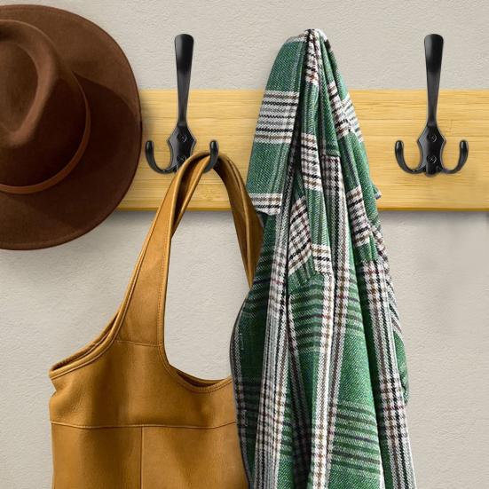 10 шт. крючки, высокопрочные, выдерживающие большую нагрузку, гладкая нержавеющая сталь с винтами, крючки для хранения пальто, шляпы, гардероба, ванной комнаты, спальни, настенные крючки