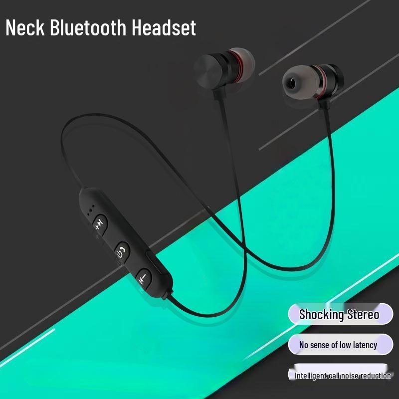 Магнитные Bluetooth 5.0 Стерео Спортивные Наушники с Шумоподавлением - Длительное Время Ожидания 002