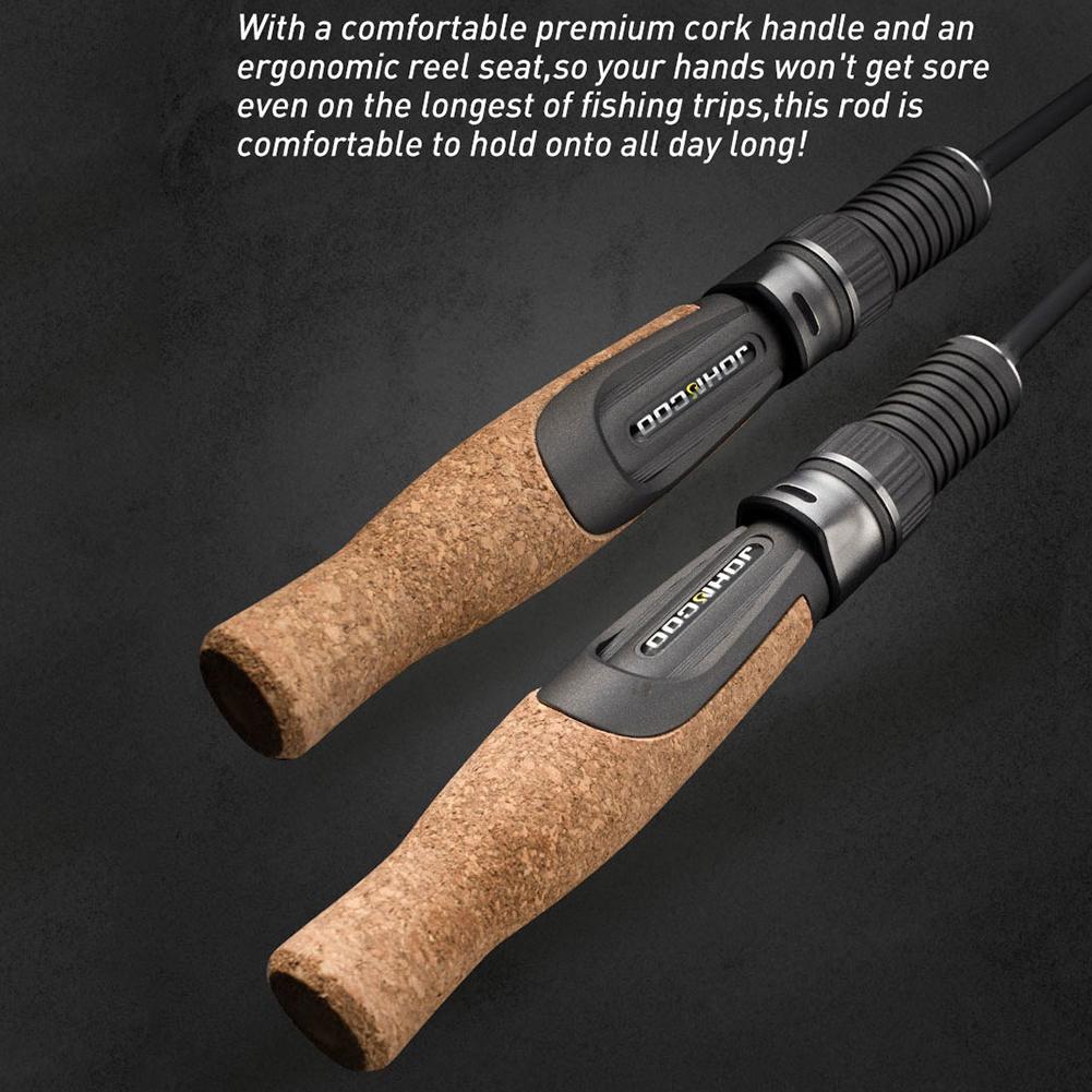 50 см спиннинговое удилище с 1 вершинкой и деревянной ручкой для ловли судака, окуня, краппи, щуки, форели, снасти ультралегкие/среднелегкие/средние