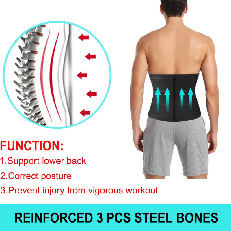 Мужской тренажер для талии Cincher Trimmer, пояс для тренировки в сауне, формирователь тела, контроль живота, поддержка поясницы, корректирующее белье для похудения