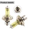 2x H4 55W 5000K Автомобильные Ксеноновые Галогенные Лампы для Фар Желтые Новые