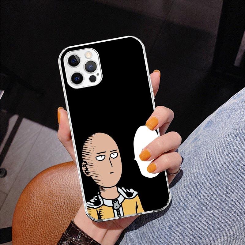 Чехол для телефона с аниме One-Punch Man для iPhone 17 Air 16 Pro Max 16E 15 + 14 Plus 11 12 13 Mini 7 8 SE Подарок Печатная крышка Fundas 17 Air
