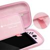 Розовый цвет Сакуры ПУ Оболочка Портативная Сумка для переноски для Switch OLED ПУ Водонепроницаемый Чехол-кошелек Хранение Дорожный Чехол-коробка для Switch